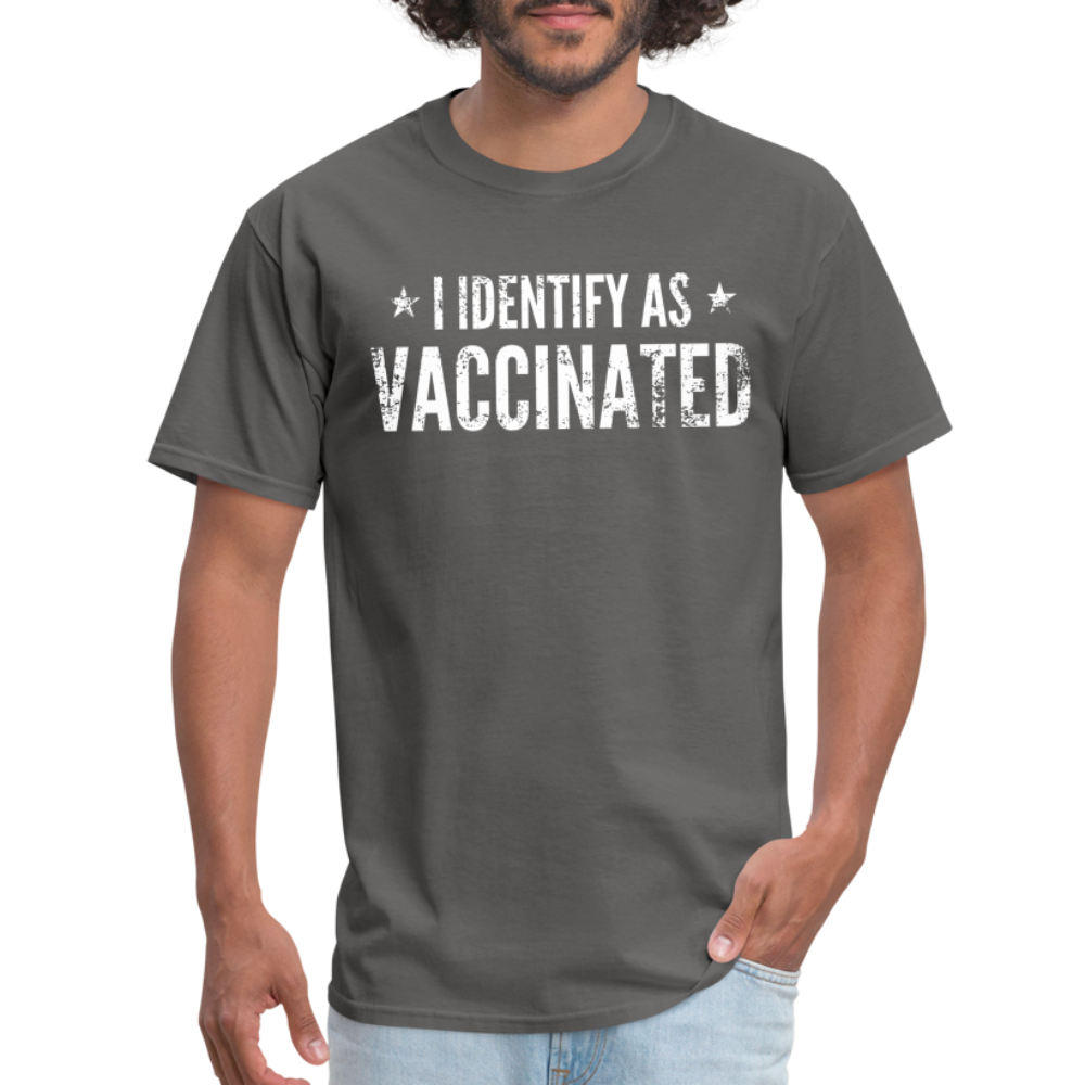 I Identify as Vaccinated Classic T-Shirt - charcoal