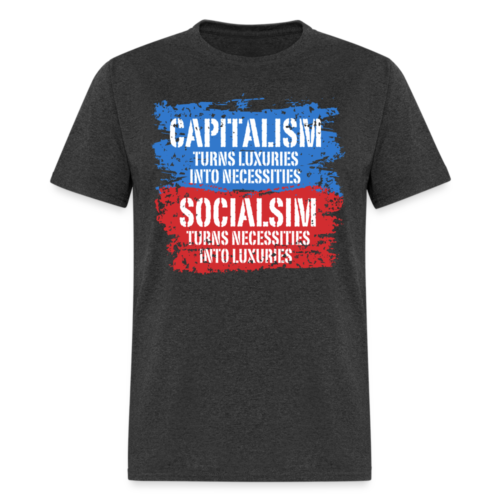 Capitalism vs Socialism Classic T-Shirt - heather black