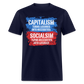 Capitalism vs Socialism Classic T-Shirt - navy