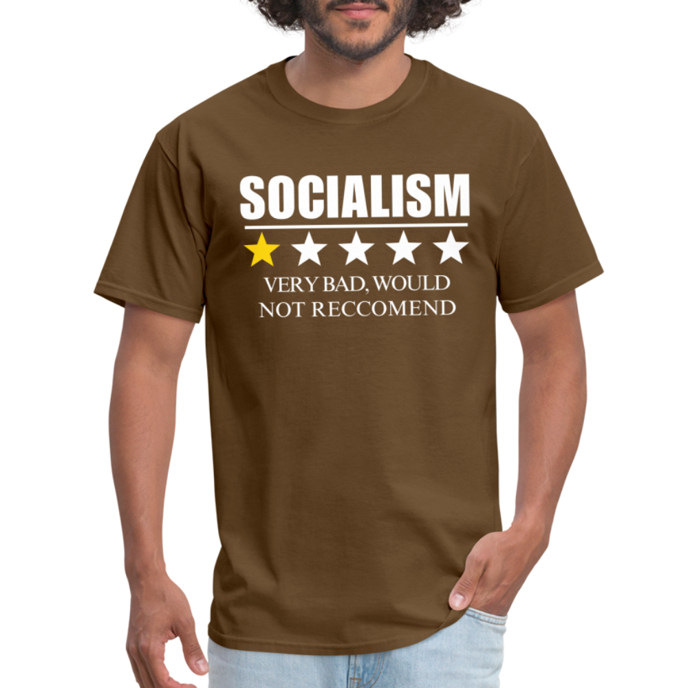 Review of socialism Classic T-Shirt - brown