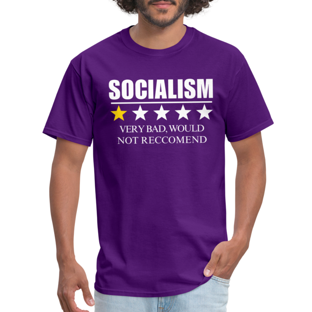 Review of socialism Classic T-Shirt - purple