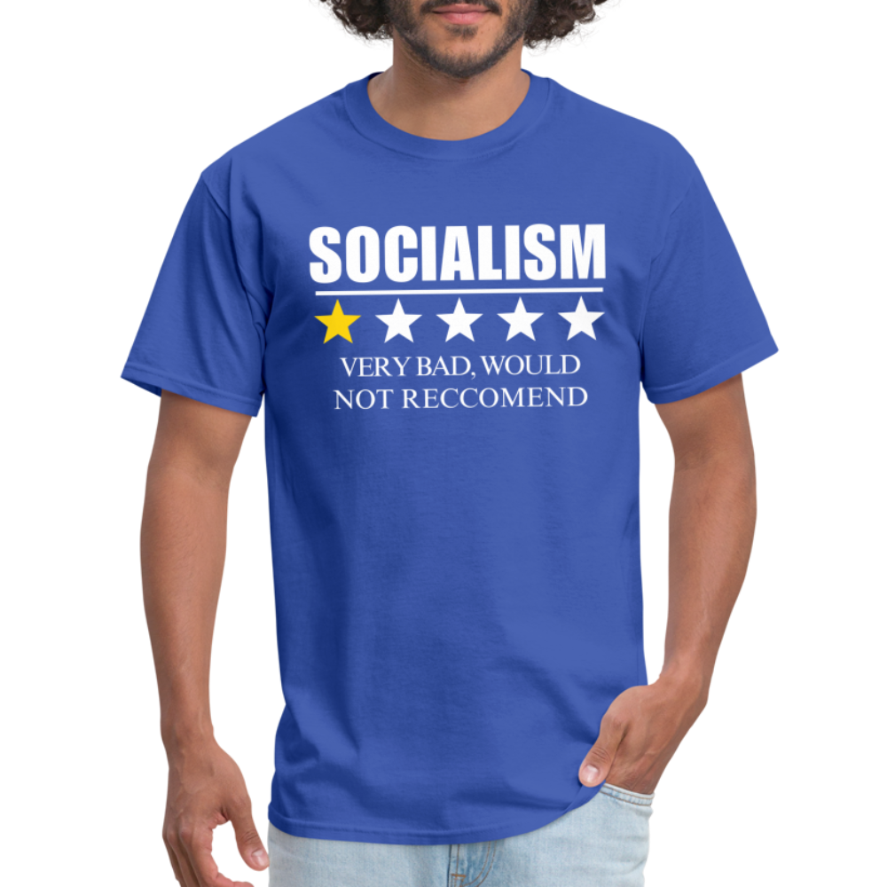 Review of socialism Classic T-Shirt - royal blue