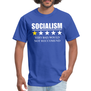 Review of socialism Classic T-Shirt - royal blue