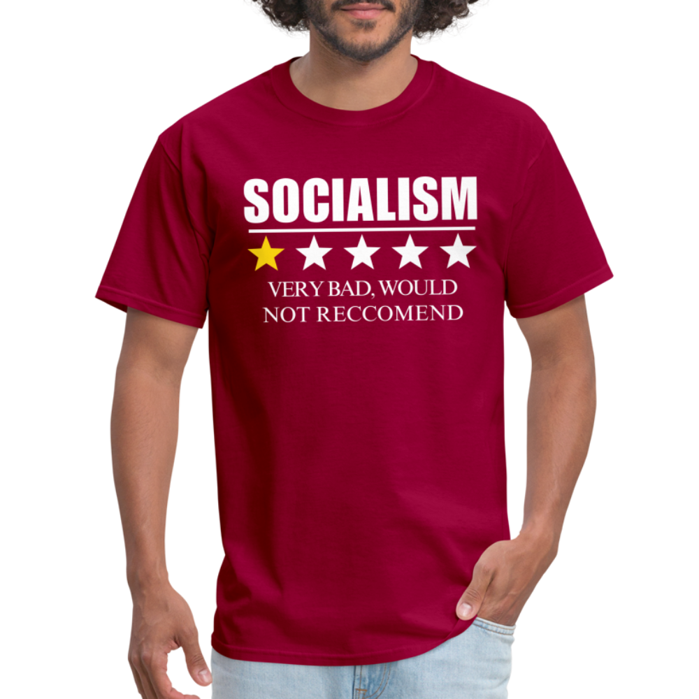 Review of socialism Classic T-Shirt - dark red