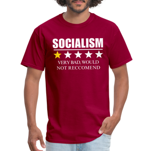 Review of socialism Classic T-Shirt - dark red