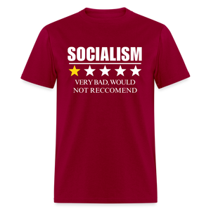 Review of socialism Classic T-Shirt - dark red
