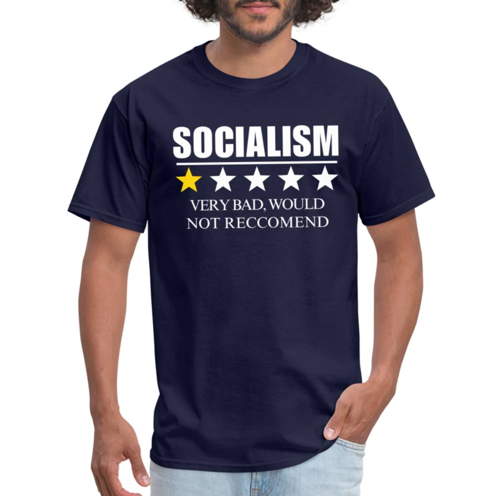 Review of socialism Classic T-Shirt - navy