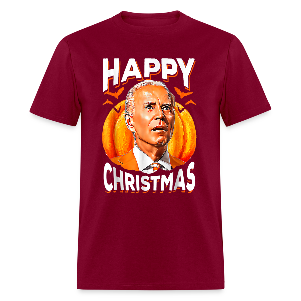 Happy Christmas Joe Biden Confused Halloween Classic T-Shirt - burgundy