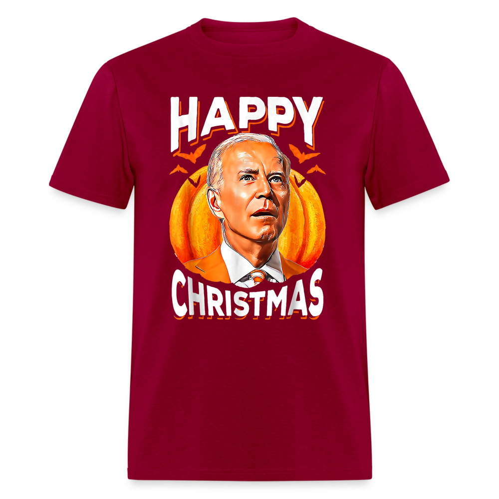 Happy Christmas Joe Biden Confused Halloween Classic T-Shirt - dark red