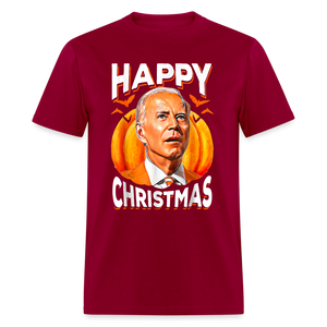 Happy Christmas Joe Biden Confused Halloween Classic T-Shirt - dark red