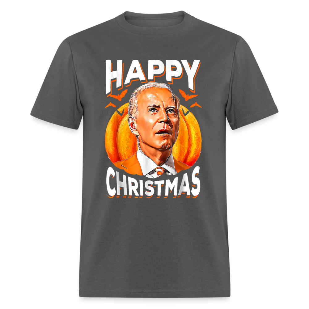 Happy Christmas Joe Biden Confused Halloween Classic T-Shirt - charcoal