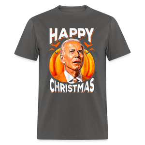 Happy Christmas Joe Biden Confused Halloween Classic T-Shirt - charcoal