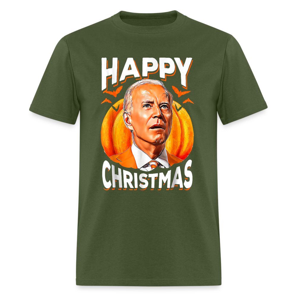 Happy Christmas Joe Biden Confused Halloween Classic T-Shirt - military green