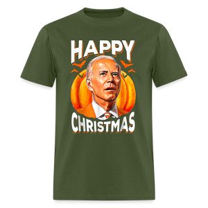 Happy Christmas Joe Biden Confused Halloween Classic T-Shirt - military green