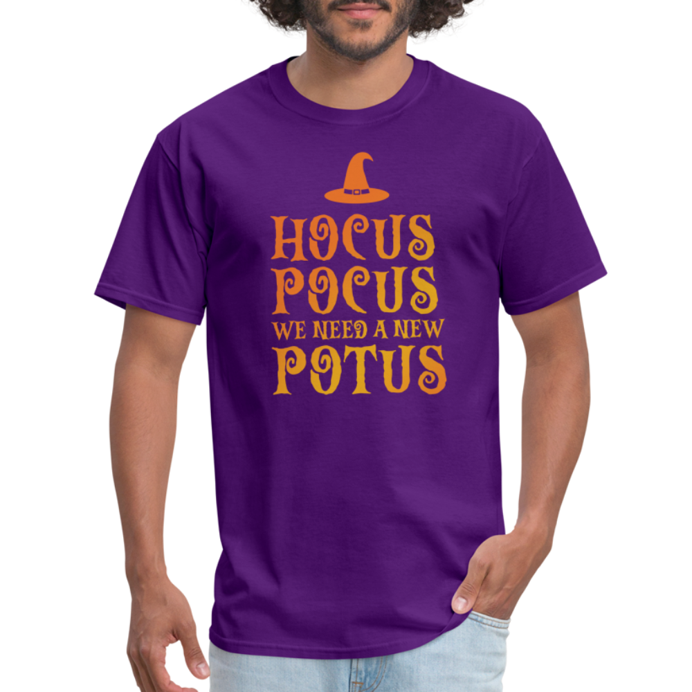 Hocus Pocus We Need A New POTUS Funny Classic T-Shirt - purple