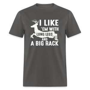 I Like 'Em With Long Legs And A Big Rack Funny Classic T-Shirt - charcoal