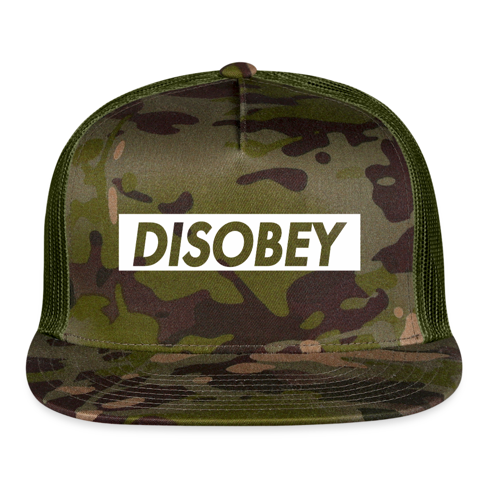 DISOBEY Trucker Cap - multicam\green