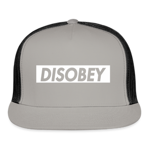 DISOBEY Trucker Cap - gray/black