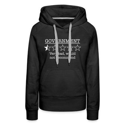 Government, would not recommend Women’s Premium Hoodie - black