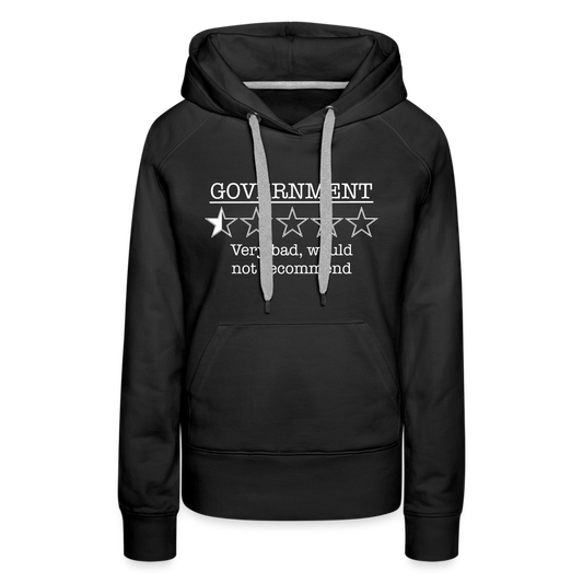 Government, would not recommend Women’s Premium Hoodie - black