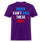 Biden Can't Ban These Guns Classic T-Shirt - purple