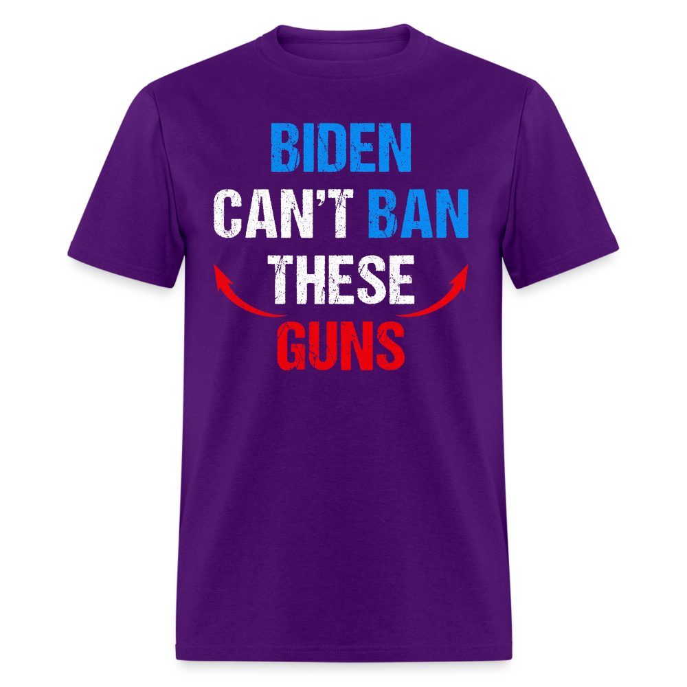 Biden Can't Ban These Guns Classic T-Shirt - purple