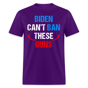 Biden Can't Ban These Guns Classic T-Shirt - purple