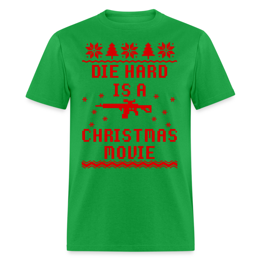 Die Hard is a Christmas Movie Classic T-Shirt - bright green