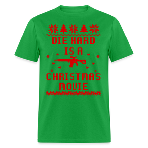 Die Hard is a Christmas Movie Classic T-Shirt - bright green