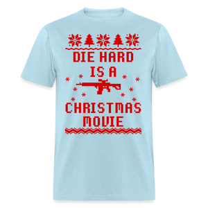 Die Hard is a Christmas Movie Classic T-Shirt - powder blue