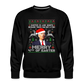 Santa Joe Biden Merry 4th Of Easter Funny Christmas Quote Men’s Premium Sweatshirt - black