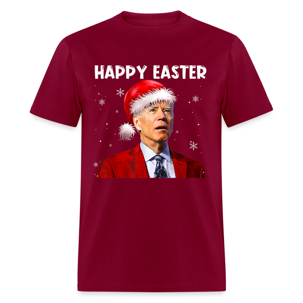 Happy Easter Funny Christmas Classic T-Shirt - burgundy