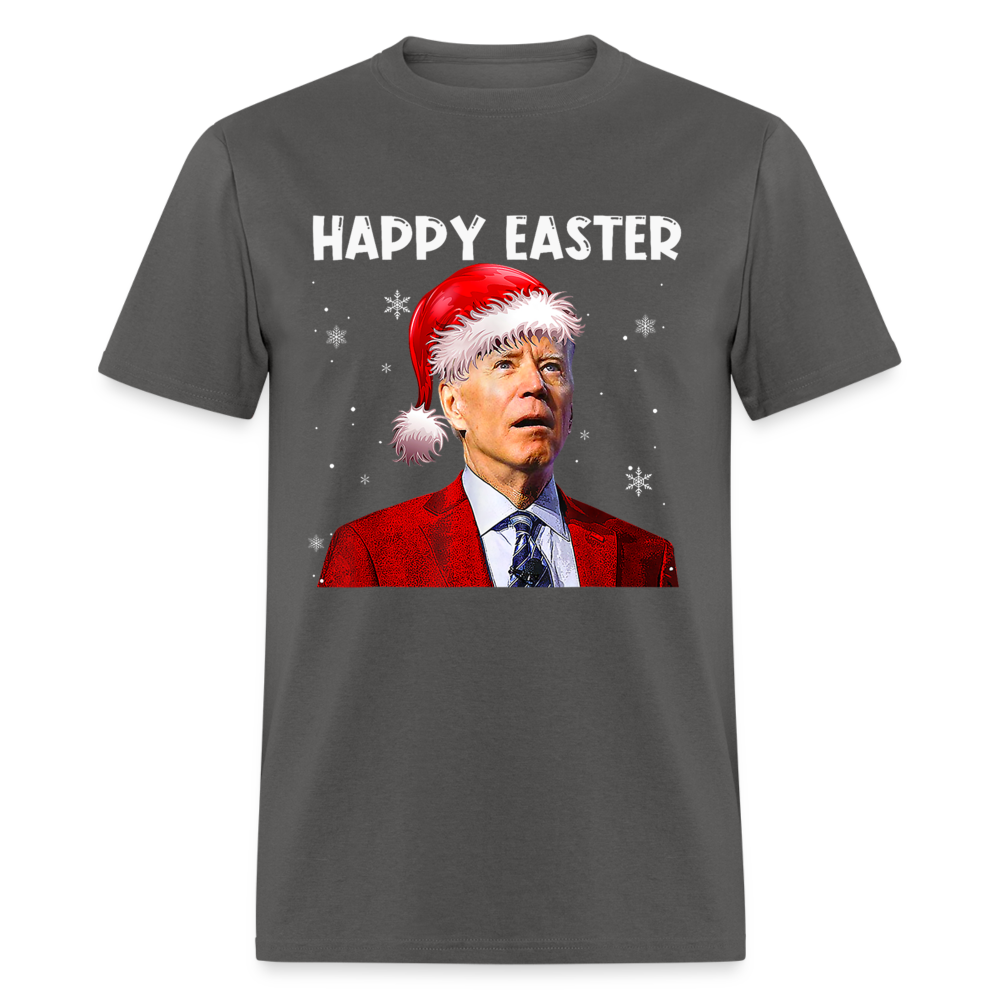 Happy Easter Funny Christmas Classic T-Shirt - charcoal