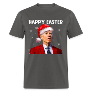 Happy Easter Funny Christmas Classic T-Shirt - charcoal