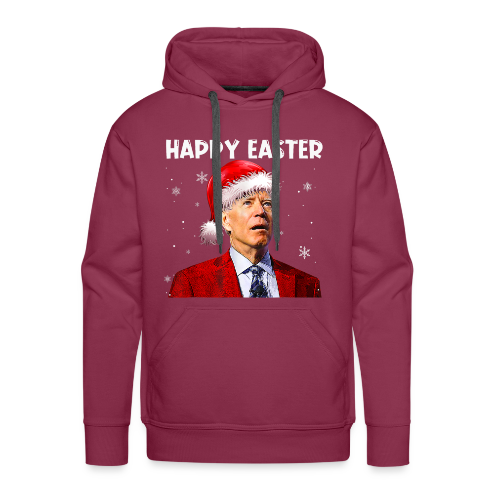 Happy Easter Funny Christmas Men’s Premium Hoodie - burgundy