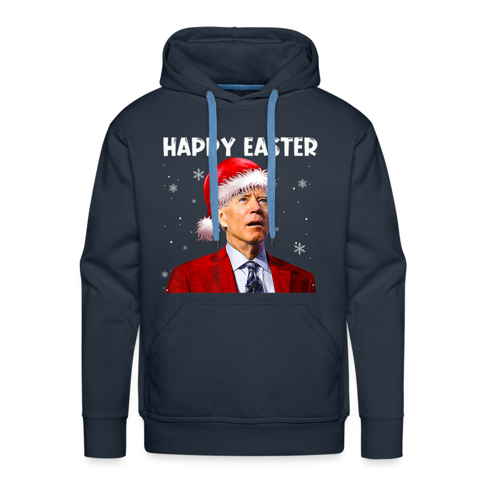 Happy Easter Funny Christmas Men’s Premium Hoodie - navy