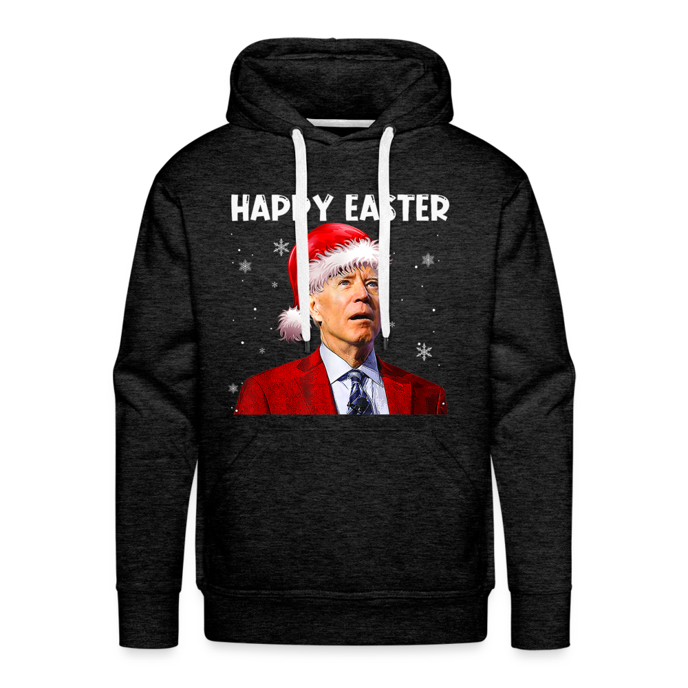 Happy Easter Funny Christmas Men’s Premium Hoodie - charcoal grey