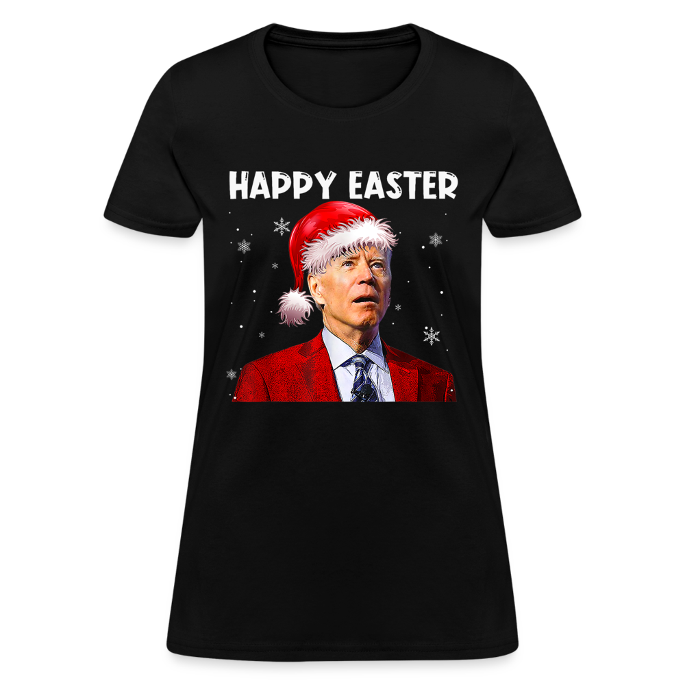 Happy Easter Funny Christmas Women's T-Shirt - black