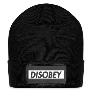 Disobey Patch Beanie - black