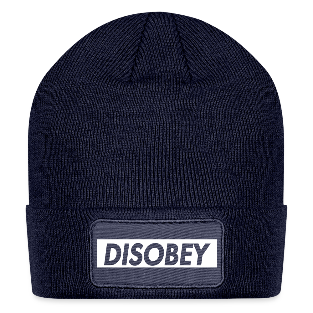 Disobey Patch Beanie - navy