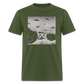 Cat Taking a Selfie UFOs Funny Classic T-Shirt - military green