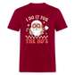 I Do It For The Ho's Funny Christmas Men's Classic T-Shirt - dark red