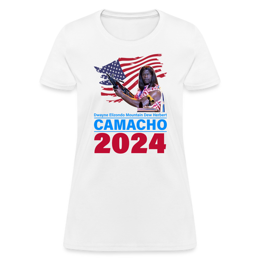 Camacho 2024 Funny Women's T-Shirt - white