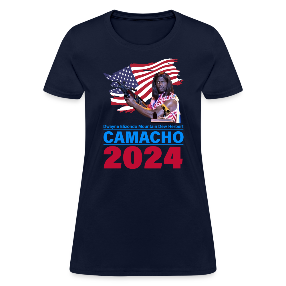 Camacho 2024 Funny Women's T-Shirt - navy