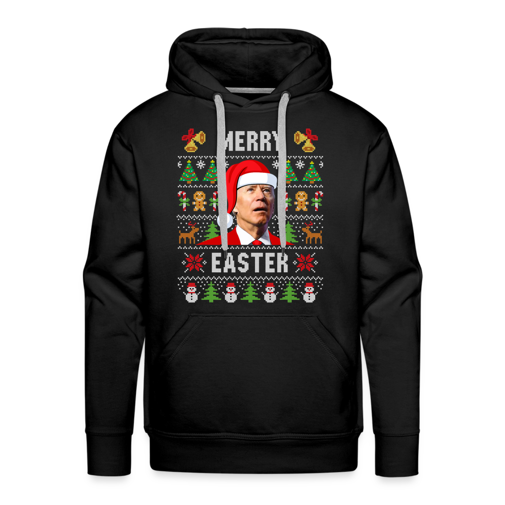 Merry Easter Funny Christmas Men’s Premium Hoodie - black