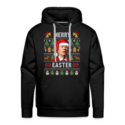 Merry Easter Funny Christmas Men’s Premium Hoodie - black