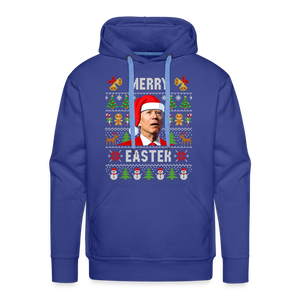 Merry Easter Funny Christmas Men’s Premium Hoodie - royal blue