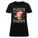 Due To Inflation This Is My Ugly Christmas Sweater Women's T-Shirt - black