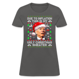 Due To Inflation This Is My Ugly Christmas Sweater Women's T-Shirt - charcoal