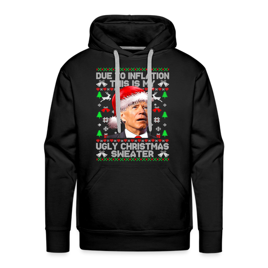 Due To Inflation This Is My Ugly Christmas Sweater Men’s Premium Hoodie - black